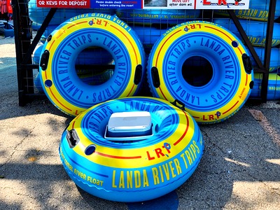 Landa River Trips tube rentals on the Comal River in New Braunfels Texas