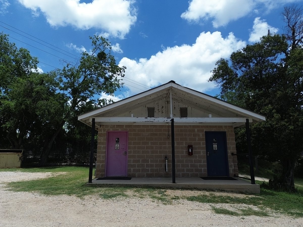 Clean restroom facilities at Landa River Trips on the Comal River in New Braunfels Texas